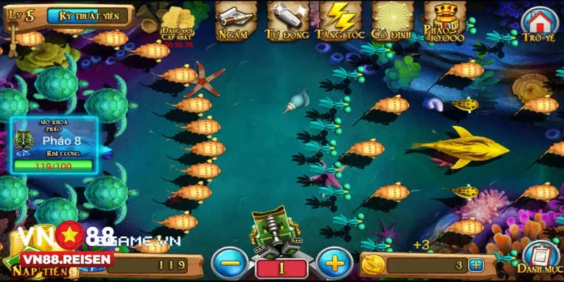 Luyện tập để làm chủ kỹ năng sử dụng nỏ bắn cá